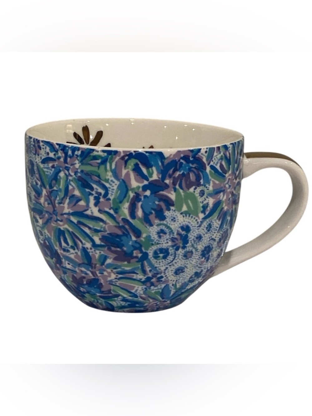 Lilly Pulitzer Floral & Gold Mug - NWOT